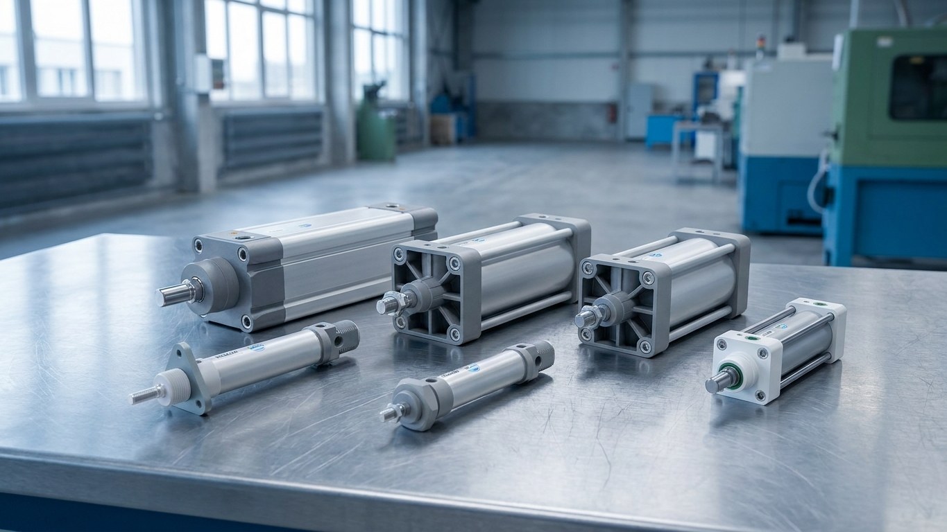 Pneumatikzylinder nach ISO 15552 / VDMA – Normzylinder mit Zubehör