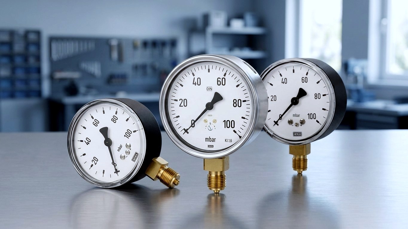 Kapselfedermanometer für kleine Drücke im mbar-Bereich