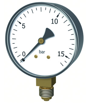 Rohrfedermanometer MA001-63B-25