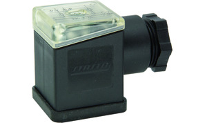 Connector mit eingebautem Gleichrichter und LED-gelb-230VAC