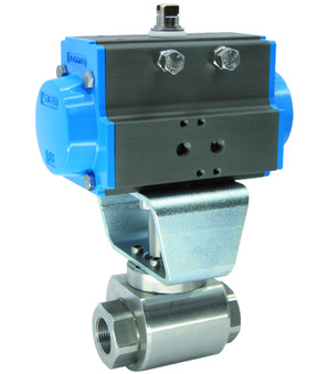Kugelhahn mit Druckluftdrehantrieb BAK1-005-SSKV-D0