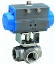 Ball valve with pneumatic actuator Series BAL1, BAT1