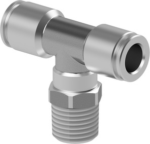 Male stud branch tee swivel Series PI21C-360