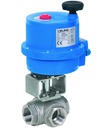 Ball valve with electrical actuator Series 8E026, 8E027