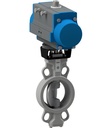 Absperrklappe mit Druckluftdrehantrieb Serie BUW9-CSIS-D4