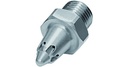 Low-noise round nozzle