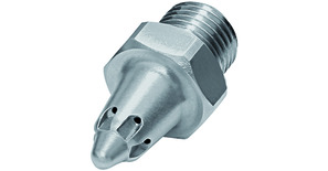 Low-noise round nozzle