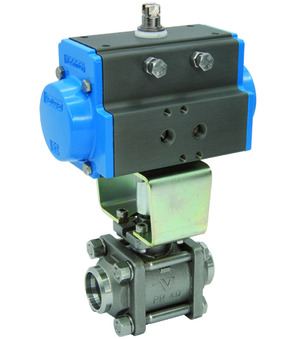 Ball valve with pneumatic actuator Series BA175-S