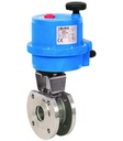 Flanged ball valve with electrical actuator Series BA048