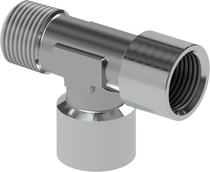T-adapter Female thread/Female thread/Male thread Series TH24C