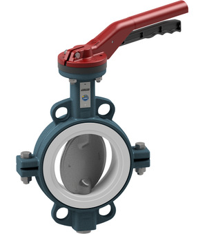 Absperrklappe mit Handhebel Serie BUW4-DSTS-L