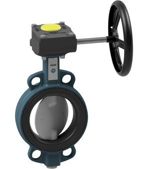 Absperrklappe mit Handgetriebe Serie BUW6-CSD-G-3E