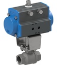 Ball valve with pneumatic actuator Series BA891-D0-A