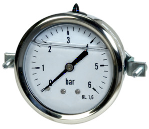 Manometer - Glyzerin - Einbaufrontring
