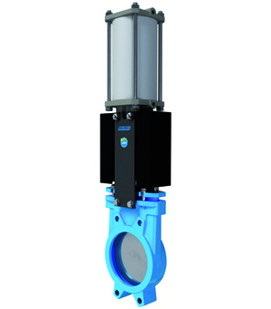 Knife gate valves - pneumatically operated