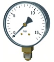 Bourdon tube manometer MA001-63B-1