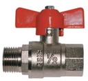 Ball valve made of brass BA186-12-L