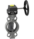 Absperrklappe mit Handgetriebe BUW9-125-SSR2S-G